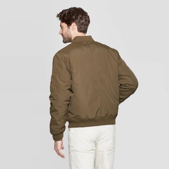 Goodfellow /& Co Mens Midweight Bomber Jacket Olive